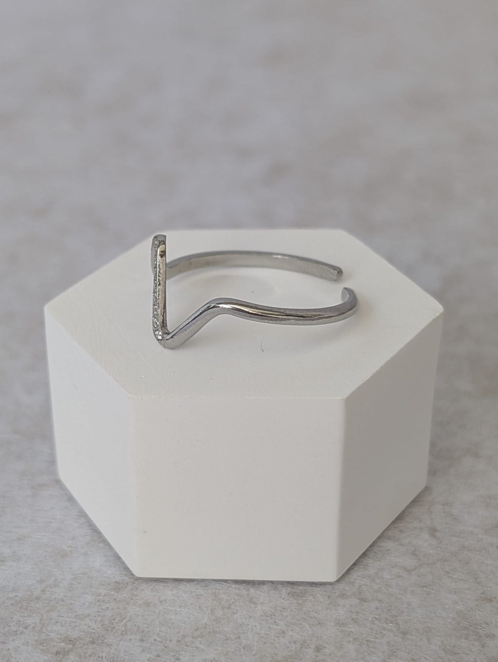 Anillo ONDAS plateado
