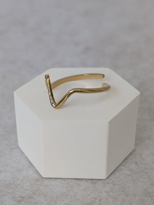 Anillo ONDAS dorado