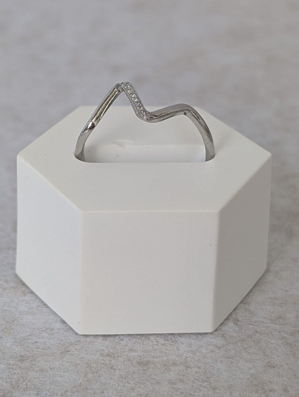 Anillo ONDAS plateado