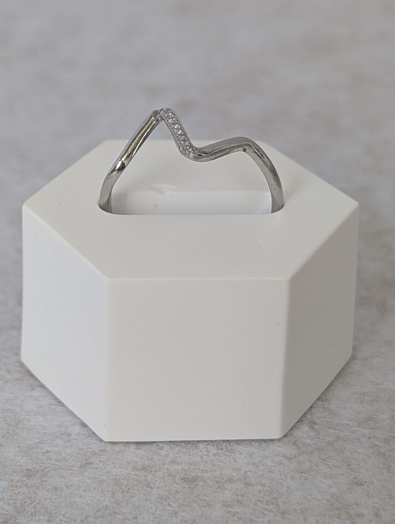 Anillo ONDAS plateado