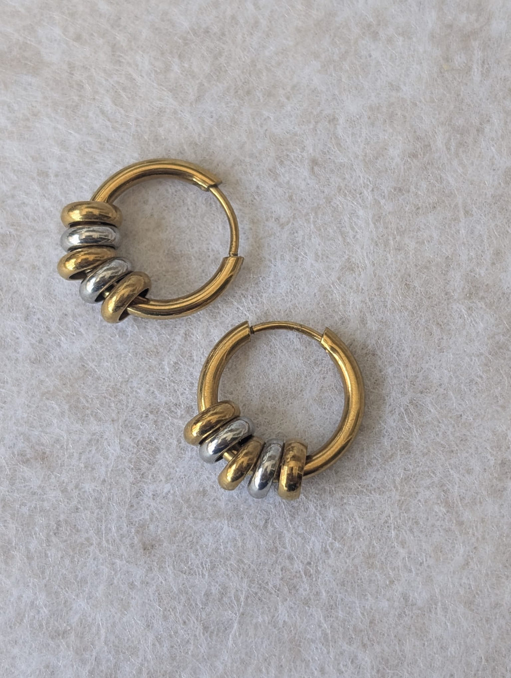 Pendientes UNIÓN bicolor