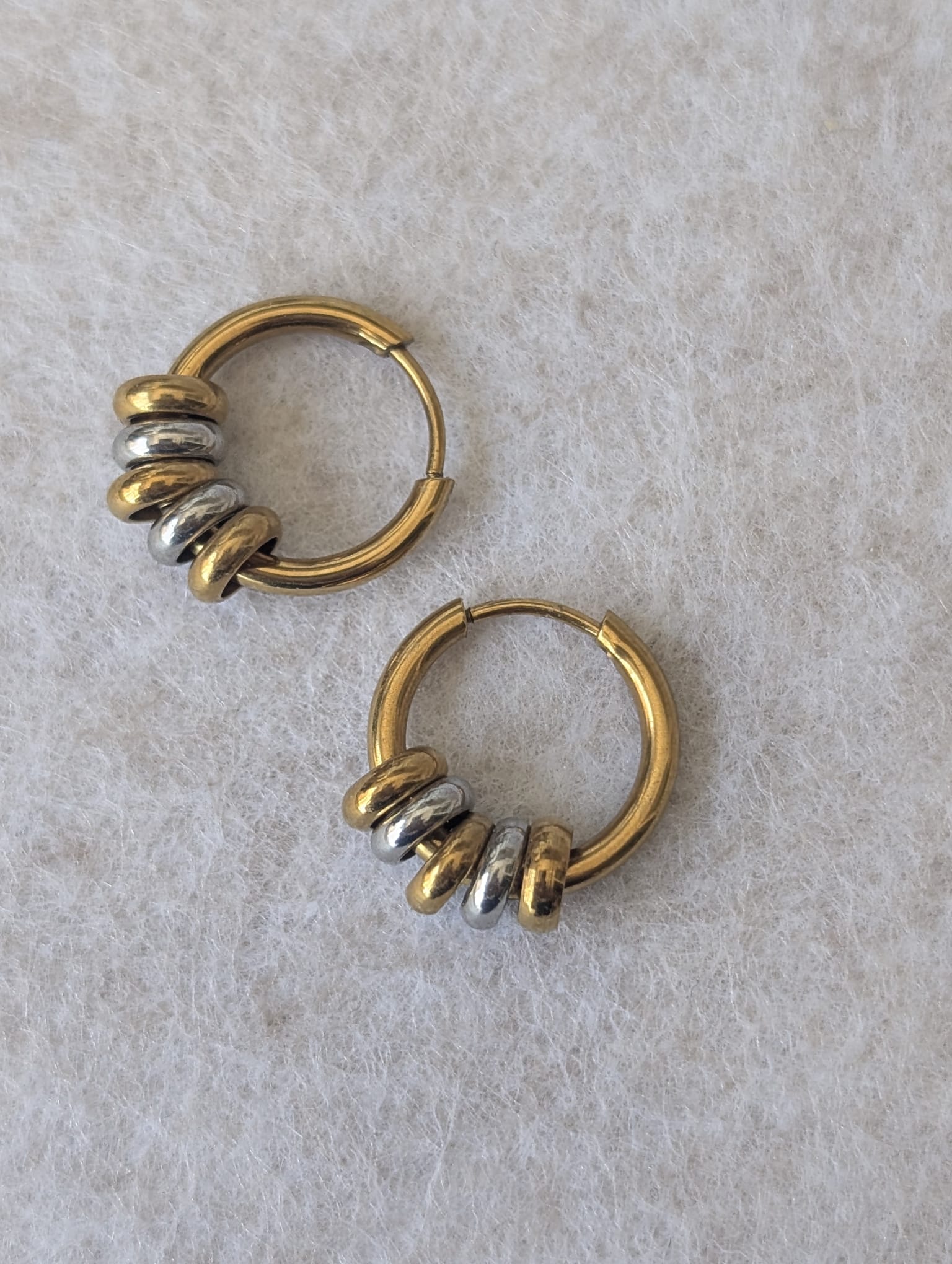 Pendientes UNIÓN bicolor
