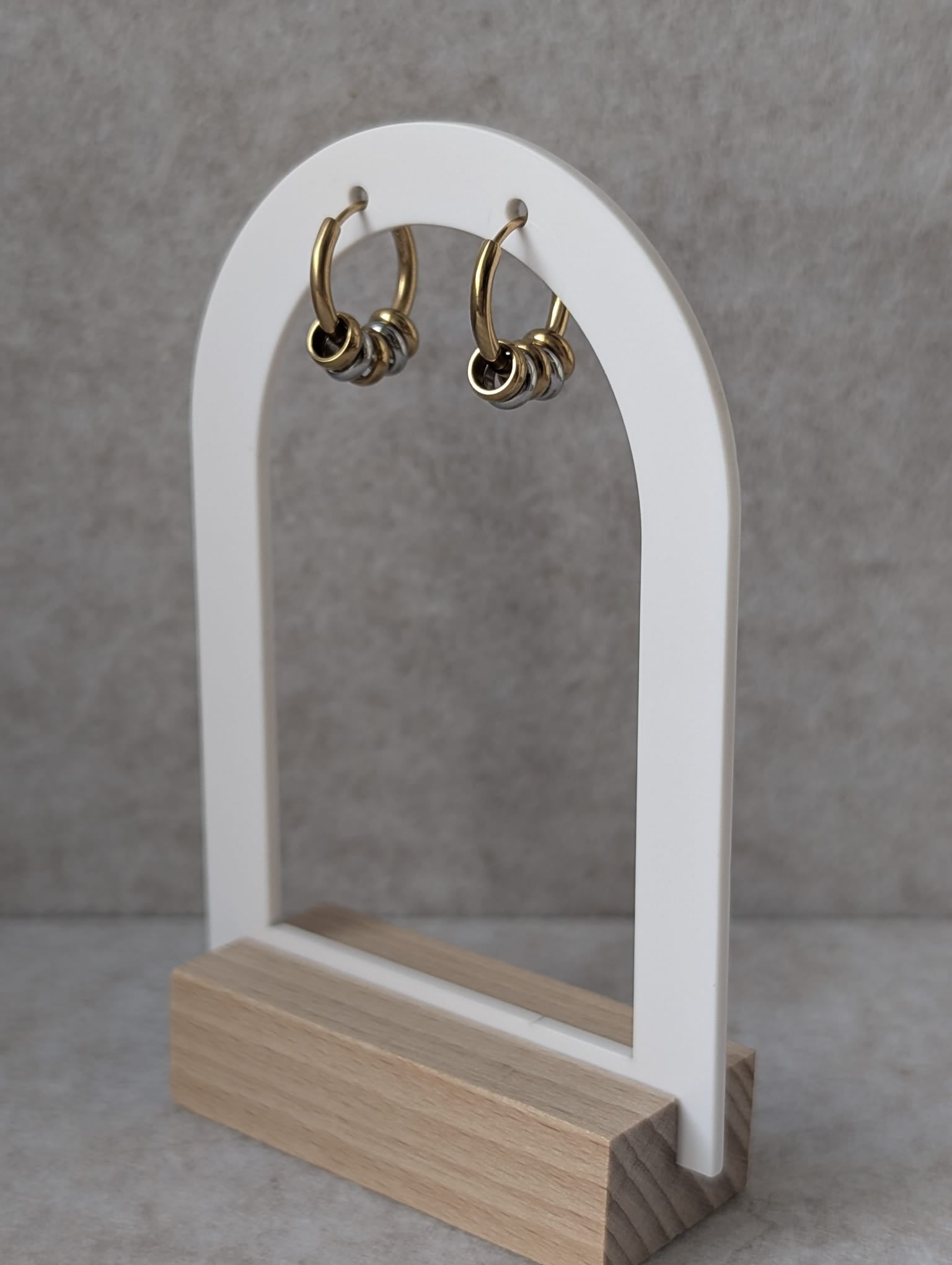 Pendientes UNIÓN bicolor