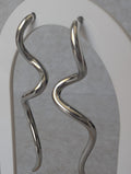 Pendientes ONDAS plateados