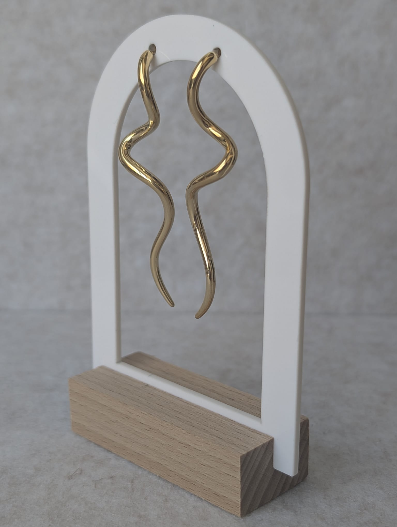 Pendientes ONDAS dorados
