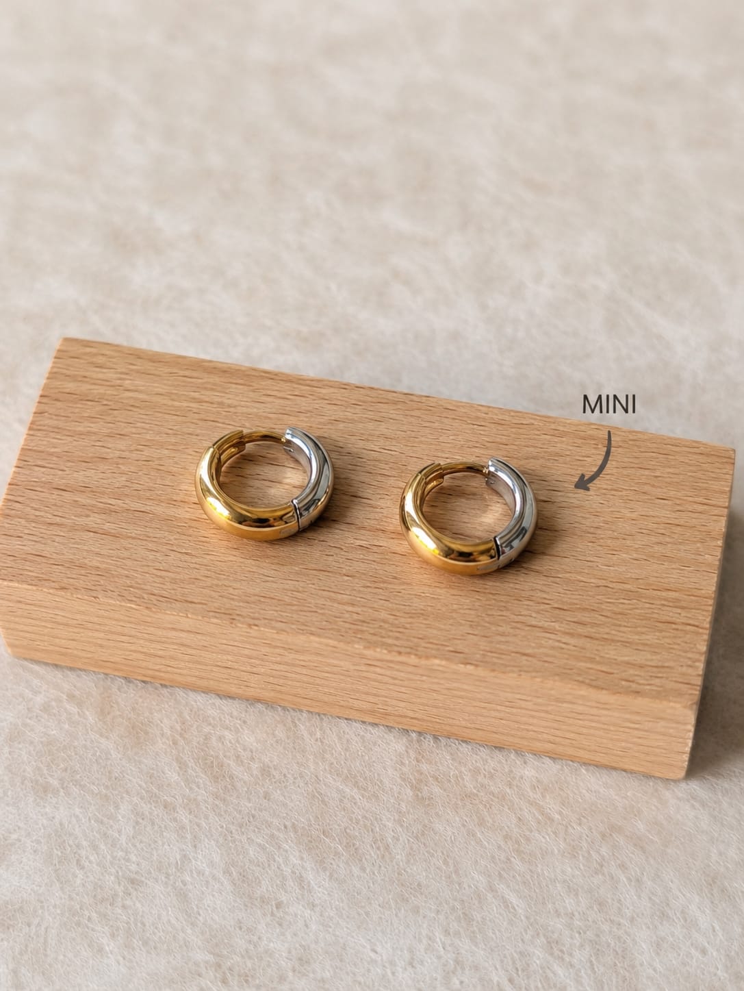 Pendientes ETÉREO bicolor mini