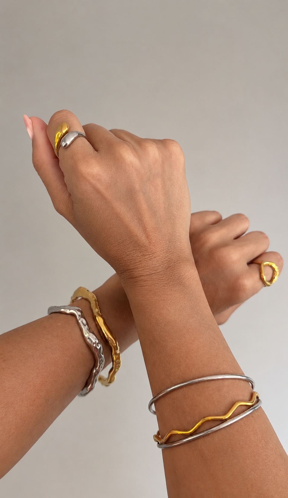 Brazalete AURA plateado