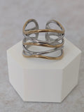 Anillo ONDAS dorado/plateado